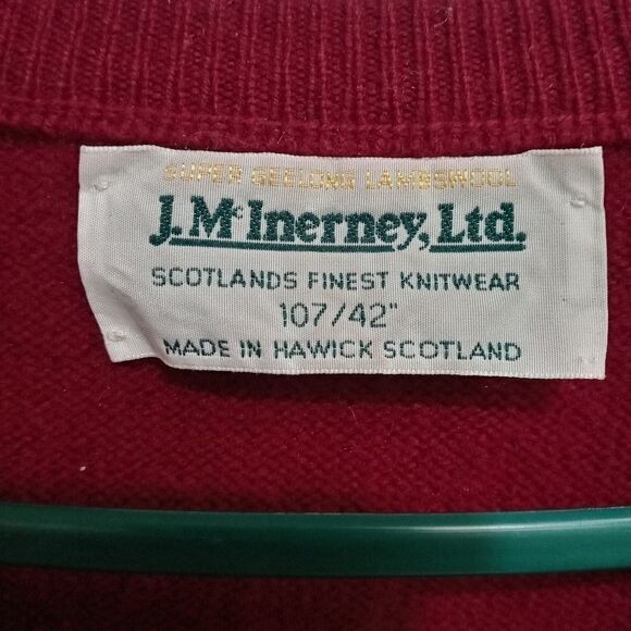 Lot Of 2 J. McInerney Ltd. Men 100% Lambswool Golf - Picture 2 of 9